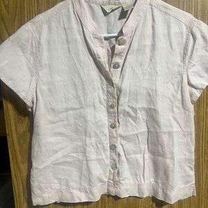 J. Jill Light Pink Button-Down Shirt